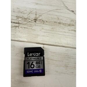 Lexar Platinum II 16GB SDHC Memory Card 200x Class 10 UHS-I Flash Card